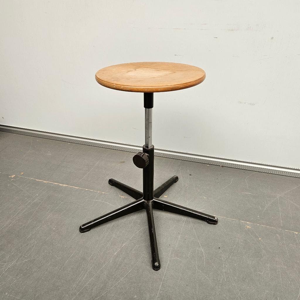 Ahrend Cirkel retro krukje - houten ronde zitting, Ophalen, Gebruikt, Hout