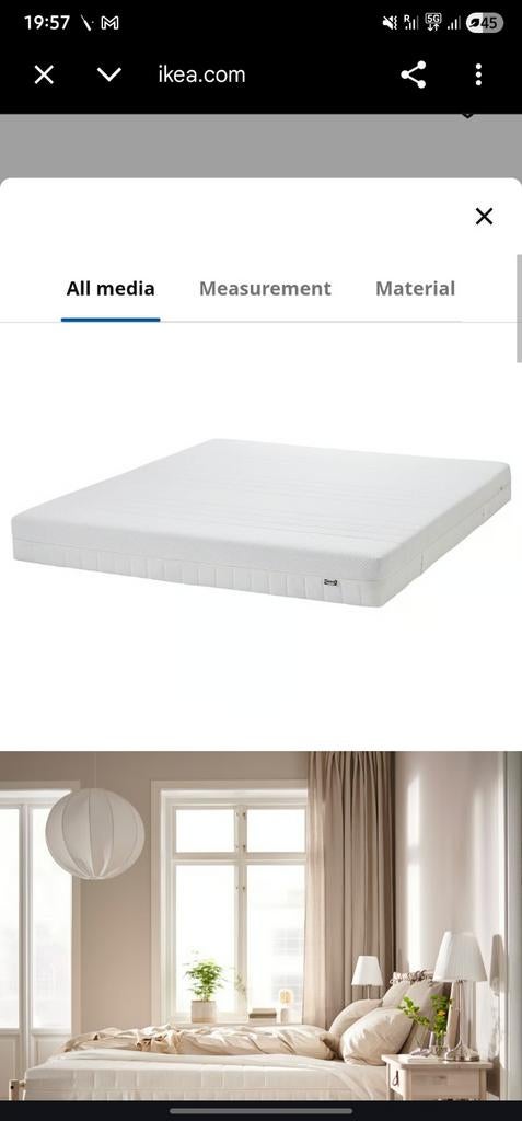 Ikea Akrehamn matras 160200, Huis en Inrichting, Slaapkamer | Matrassen en Bedbodems, Ophalen