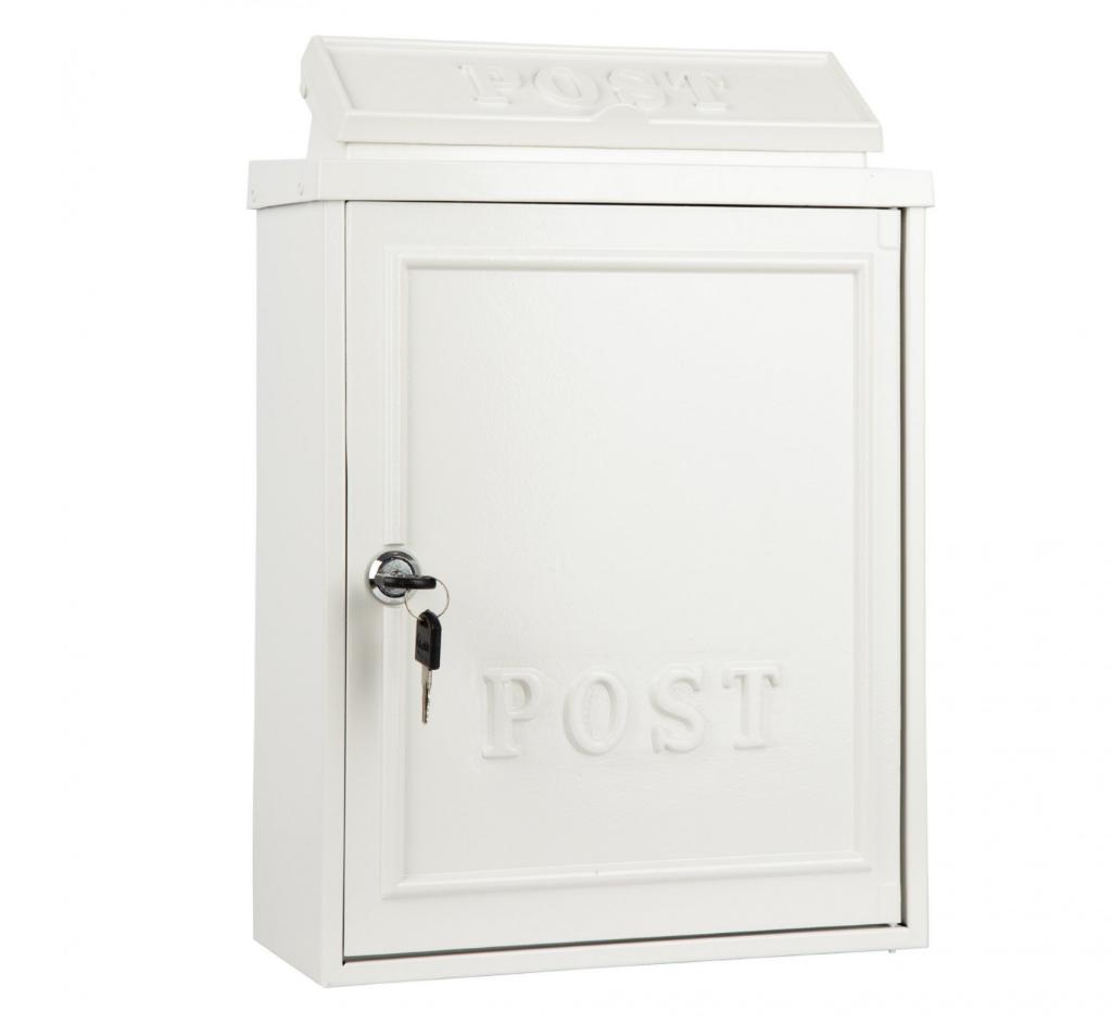 Witte brievenbus, Ophalen, Nieuw, Aluminium, Wandbrievenbus