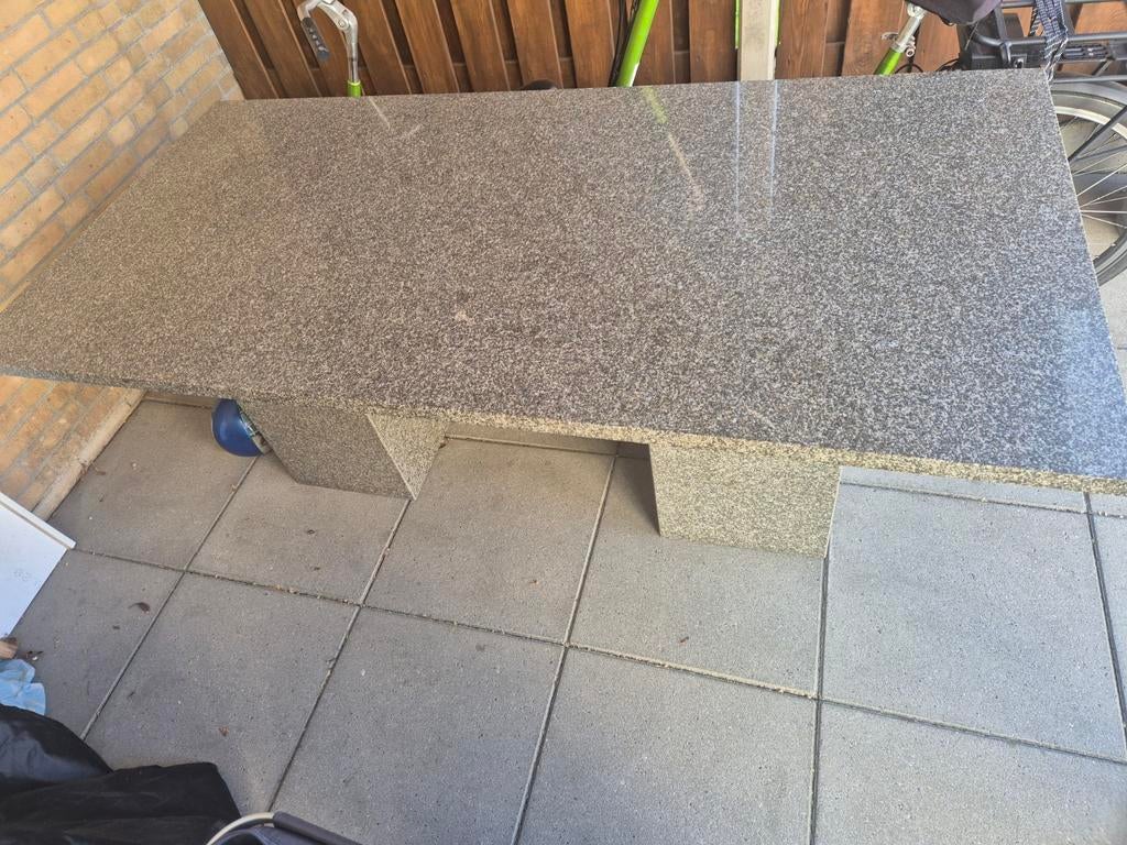 Tuintafel Van Graniet., Ophalen, Overige typen, Zo goed als nieuw, Natuursteen