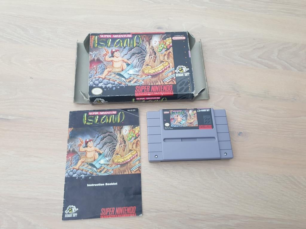 Super Adventure Island SNES - USA versie, Gebruikt, 1 speler, Ophalen of Verzenden, Platform