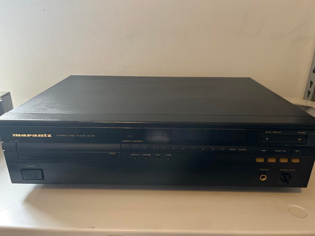 Marantz CD-60 Compact Disc Speler - Klassieke Audio, Audio, Tv en Foto, Cd-spelers, Ophalen of Verzenden, Gebruikt, Marantz