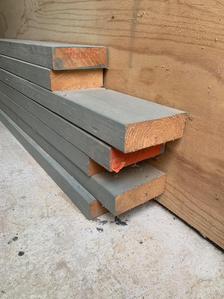 Vurenhout balken, Ophalen, Vuren, 50 mm of meer, Balk