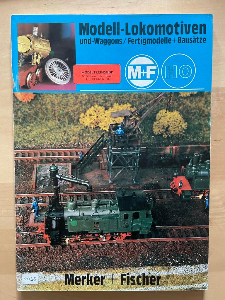 Merker + Fischer Modell-Lokomotiven en -Waggons catalogus, Overige merken, Gebruikt, Gelijkstroom of Wisselstroom, Boek, Tijdschrift of Catalogus