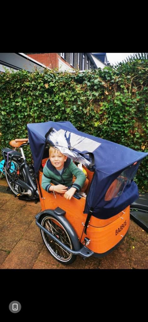 Babboe Curve regentent / rain protector met tentstokken, Fietsen en Brommers, Ophalen, Gebruikt, 4 kinderen of meer
