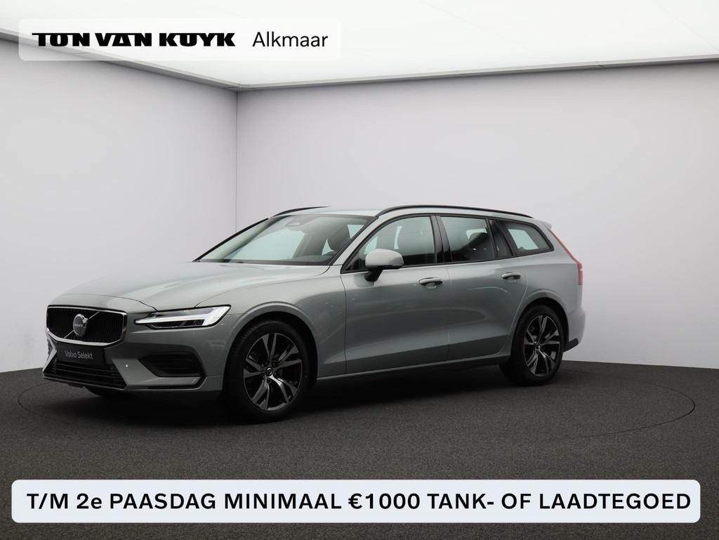 Volvo V60 B4 197PK Essential Edition / Stoel-, stuurwiel- &, Stof, 4 cilinders, 1634 kg, Origineel Nederlands