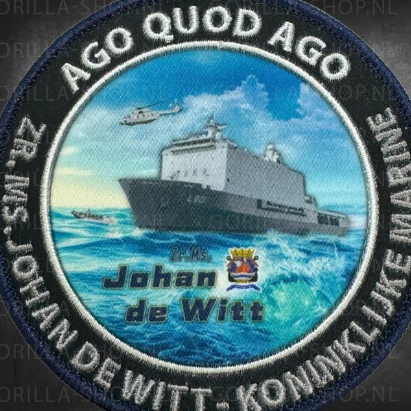 Johan de Witt (patch), Ophalen of Verzenden, Marine, Nederland, Embleem of Badge