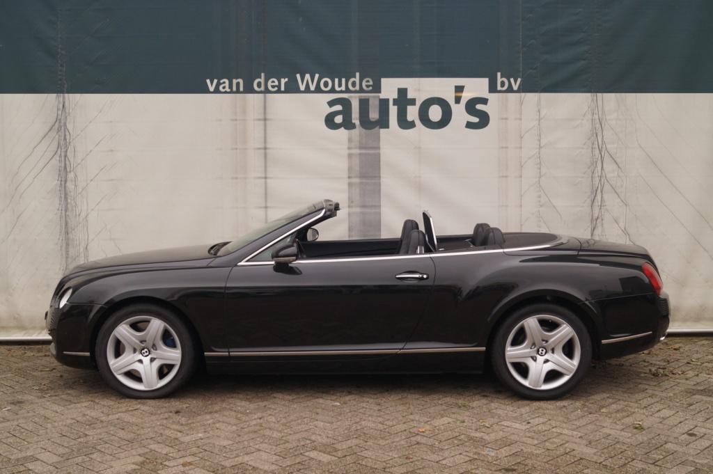 Bentley Continental GTC 6.0 W12 560pk -LEER-NAVI-ECC-PDC-, Auto's, Bentley, Automaat, Gebruikt, Zwart, Bedrijf
