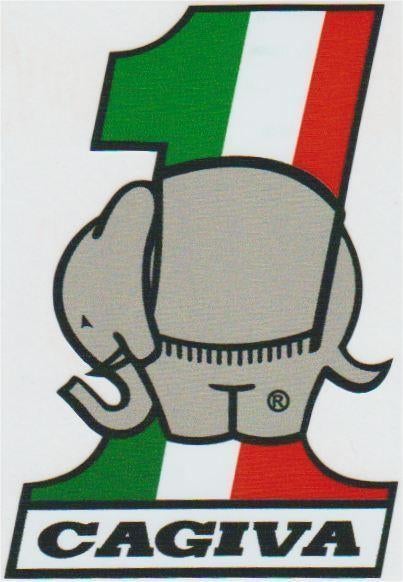 Cagiva Nr. 1 sticker #1, Motoren, Ophalen of Verzenden