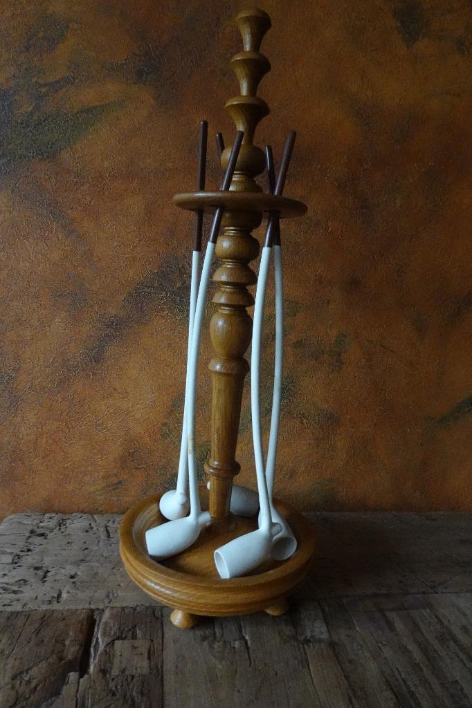 Pijpenstandaard met vijf pijpen, Antiek en Kunst, Ophalen of Verzenden