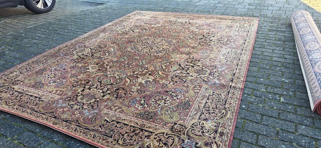 Prachtig mega groot XXL vintage oud roze Perzisch tapijt!, Huis en Inrichting, Perzisch, 200 cm of meer, Ophalen of Verzenden