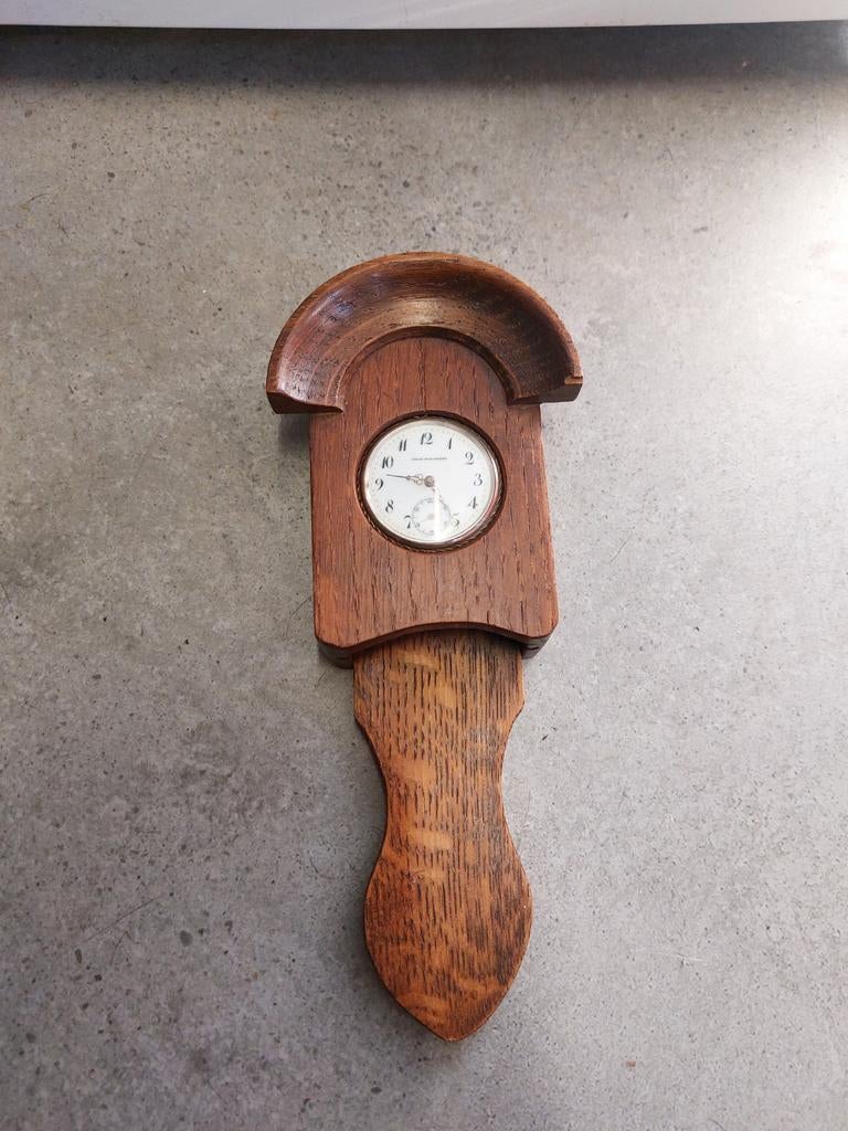 Union zakhorloges zilver 0800 met klokkast, Sieraden, Tassen en Uiterlijk, Horloges | Antiek, Ophalen of Verzenden, Zilver, Zakhorloge