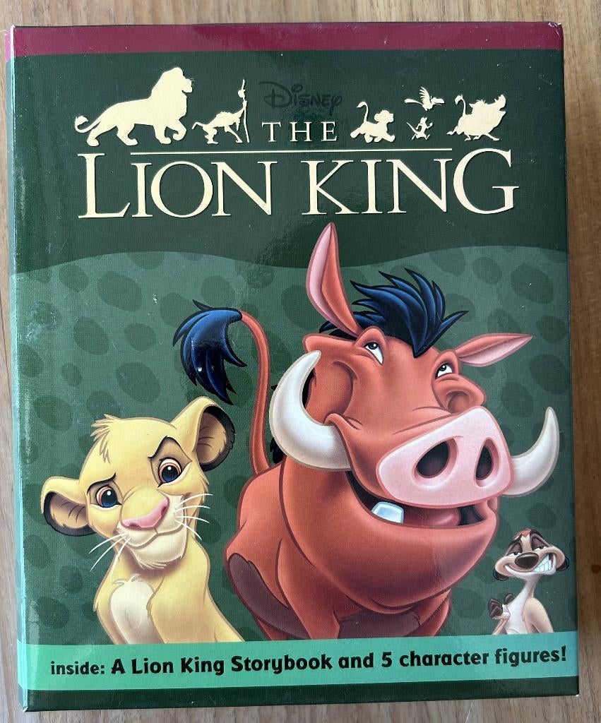 Lion King figuurtjes met boekje [Engels], Ophalen of Verzenden, Leeuwenkoning of Jungle Boek, Zo goed als nieuw, Beeldje of Figuurtje