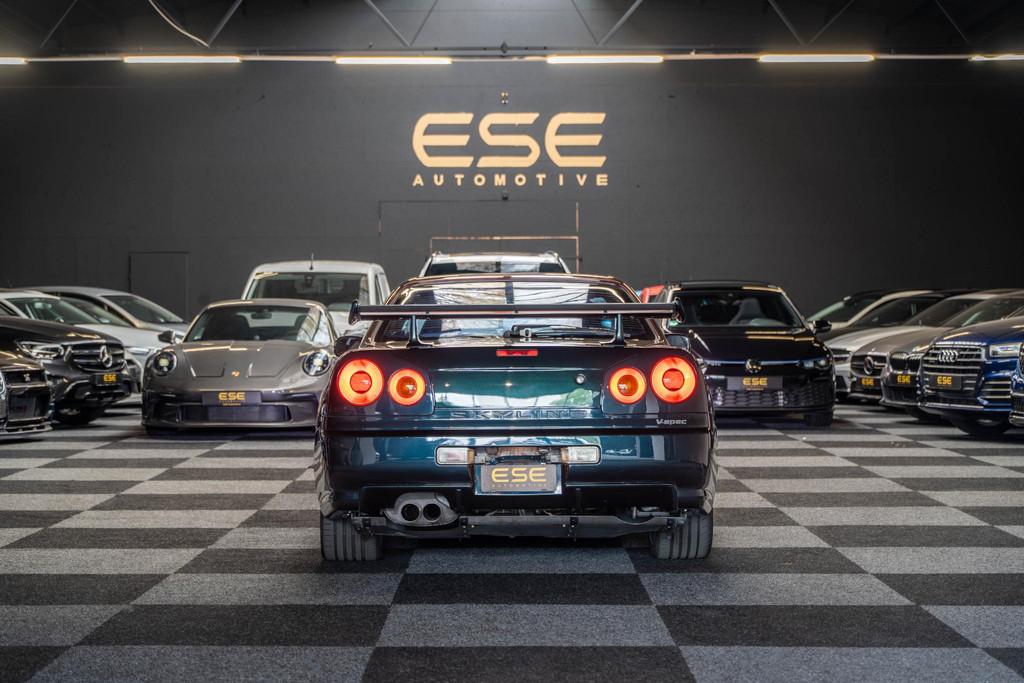 Nissan Skyline R34 GTR V-spec Midnight Purple II, Auto's, Stof, Gebruikt, Zwart, Overige kleuren
