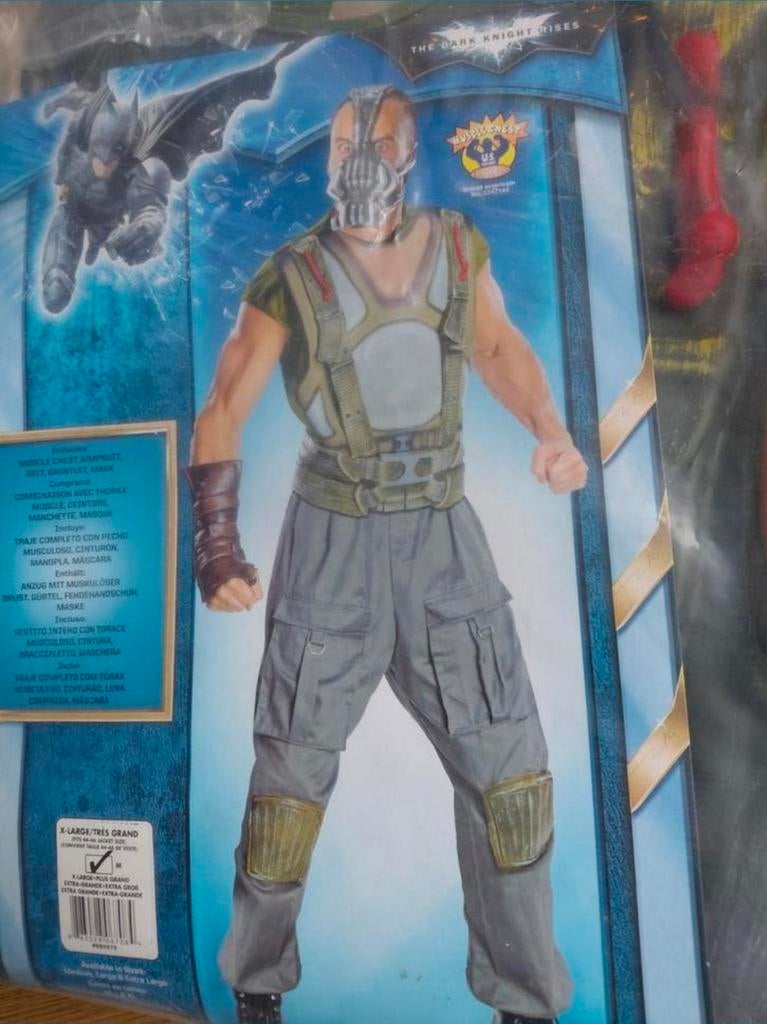 The Dark Knight Rises kostuum Bane., Maat 52/54 (L), Ophalen of Verzenden, Zo goed als nieuw, Halloween