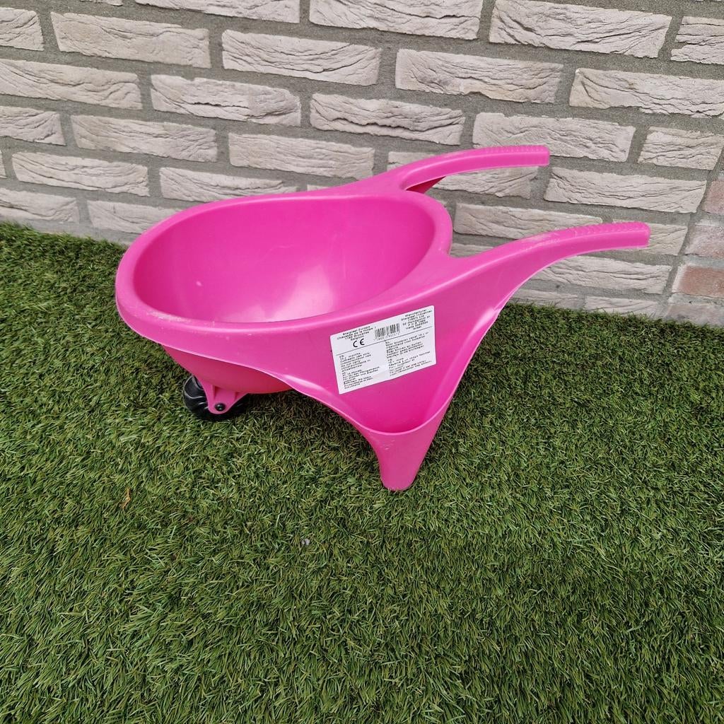 Roze speelgoed kruiwagen voor kinderen, Ophalen of Verzenden, Zo goed als nieuw, Meisje