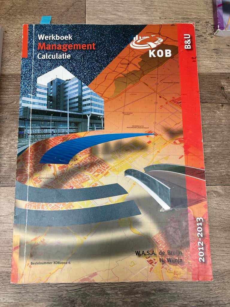 Werkboek Management Calculatie KOB 2012-2013, Boeken, Ophalen of Verzenden, Gamma, Gelezen, Overige niveaus