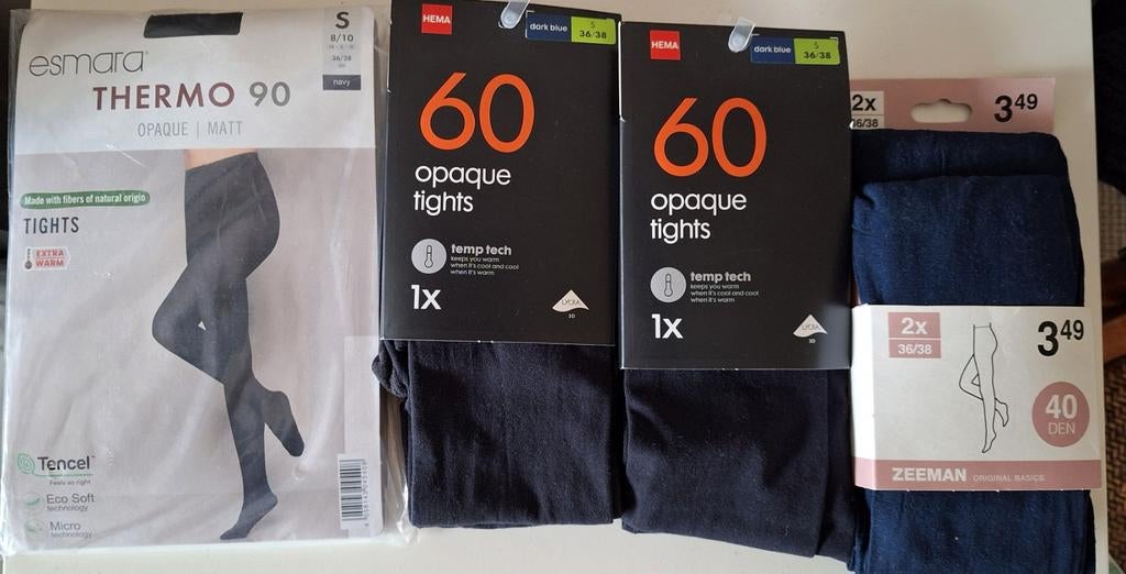 Panty's navy 36/38 (nieuw!), Maat 36/38 (S), Blauw, Nieuw, Ophalen of Verzenden