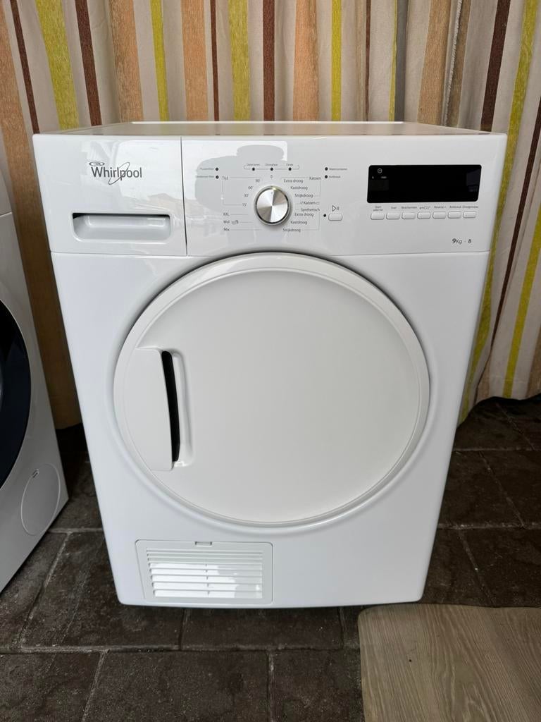 Whirlpool Condensdroger - 9KG - Schoon - Werkt Goed, Ophalen, Minder dan 85 cm, 8 tot 10 kg, Zo goed als nieuw