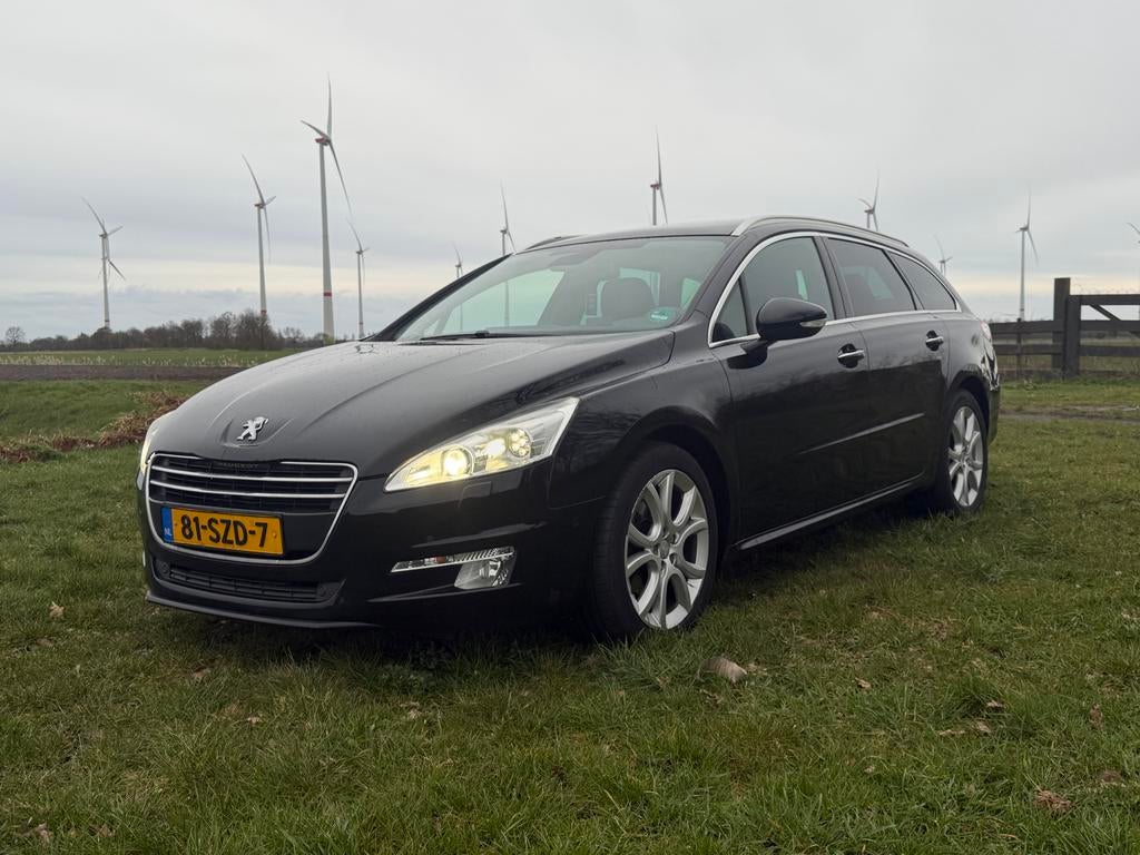 Peugeot 508 1.6 THP SW AUTOMAAT 2012 Zwart vol opties, Auto's, Peugeot, 1800 kg, Zwart, Grijs, Particulier