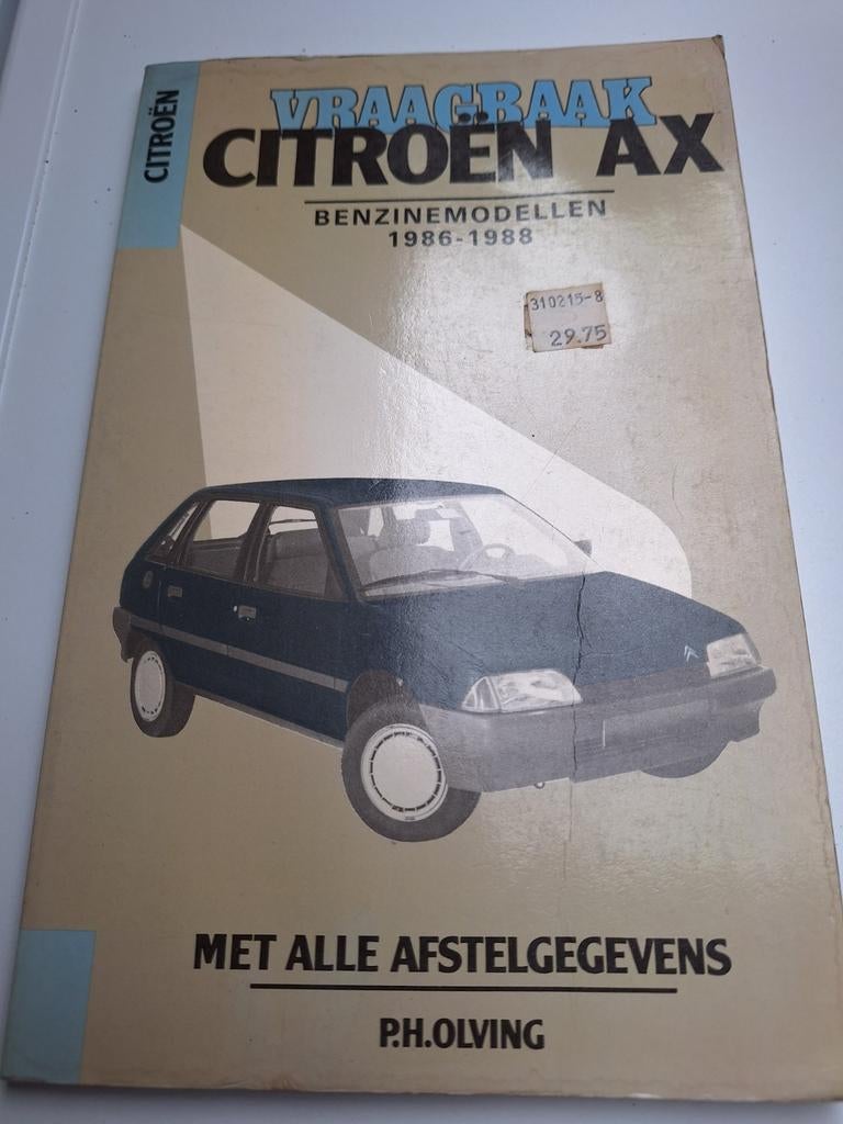 Citroën AX Benzine modellen 1986-1988, Auto diversen, Handleidingen en Instructieboekjes, Ophalen of Verzenden