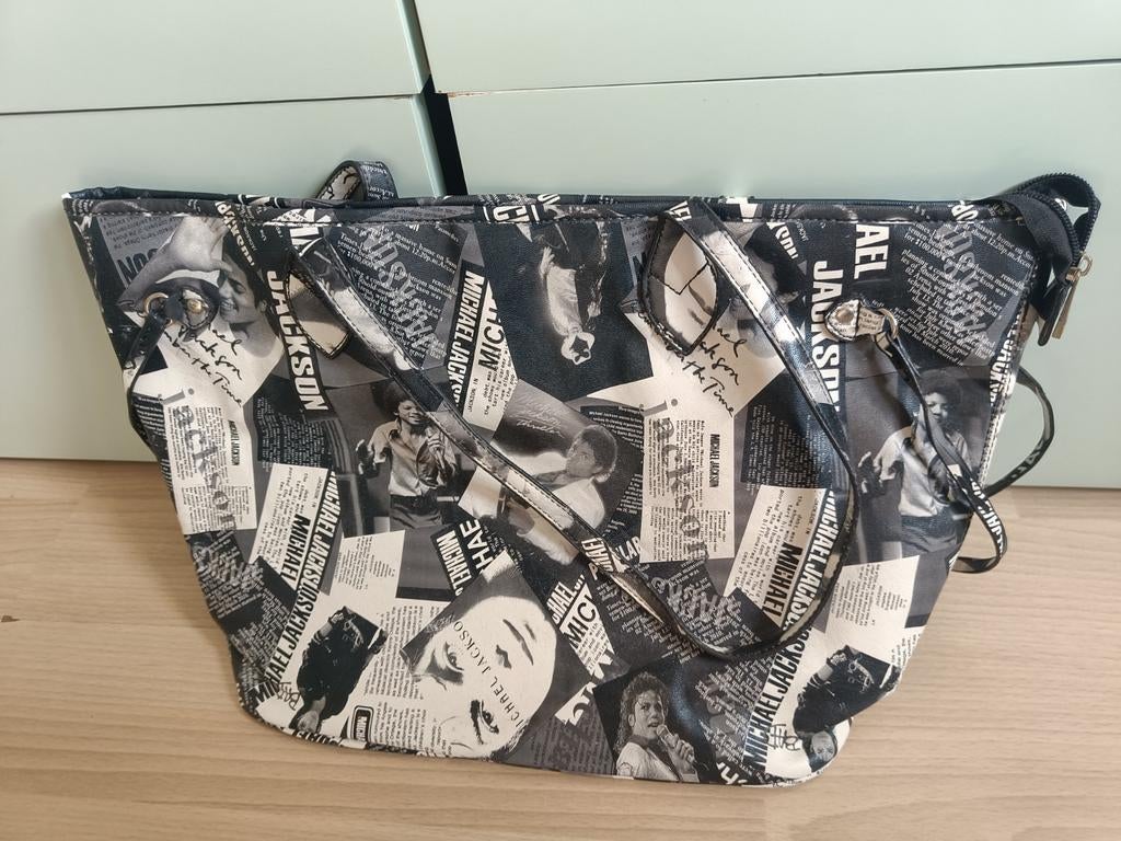 Michael Jackson Shopper/Handtas - Uniek Design, Ophalen, Gebruikt, Zwart, Shopper
