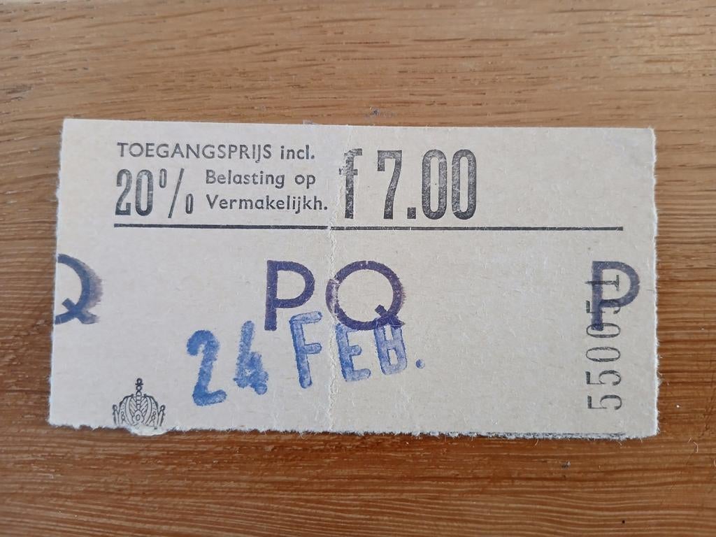 Ticket 73-74 FC Amsterdam-Feyenoord beker, Verzamelen, Sportartikelen en Voetbal, Ophalen of Verzenden, Feyenoord, Overige typen