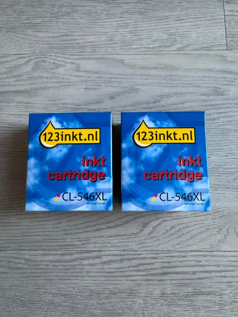 2x Inkt cartridge CL-546XL (vervangt Canon), Computers en Software, Printerbenodigdheden, Ophalen of Verzenden, Nieuw, Cartridge