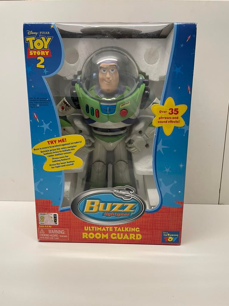Toy story buzz lightyear room guard, Ophalen of Verzenden, Overige figuren, Zo goed als nieuw, Beeldje of Figuurtje