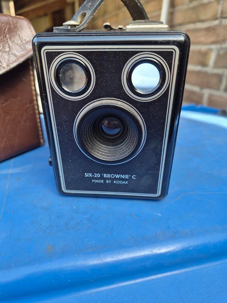 Oude Kodak camera in koffertje, Ophalen of Verzenden