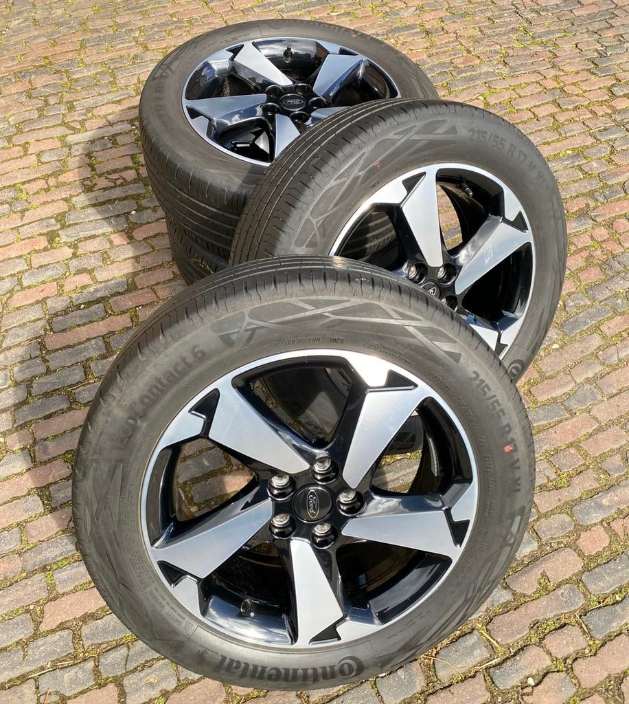 ALS NIEUWE Ford Focus Active velgen + TPMS + zomerbanden, Auto-onderdelen, Banden en Velgen, 215 mm, Banden en Velgen, Nieuw, 17 inch