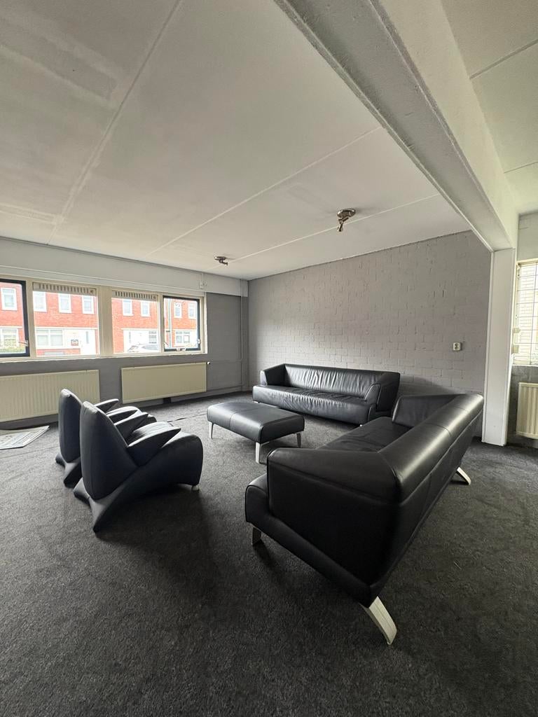 Leren bankenset Jori, Ophalen, Gebruikt, Driepersoons, Rechte bank