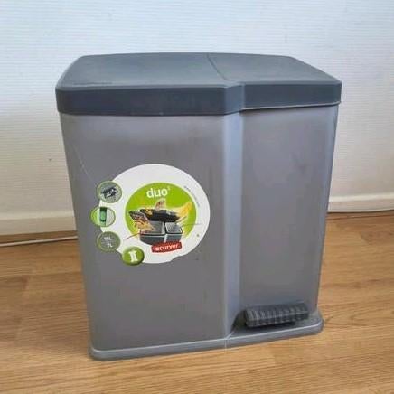 Curver duo prullenbak, 40 liter of meer, Ophalen of Verzenden, Kunststof, Minder dan 50 cm