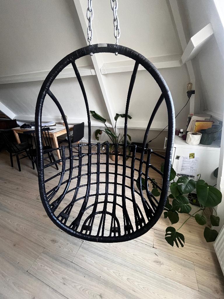 Hangstoel Sissy-Boy Zwart, Ophalen, Zo goed als nieuw, Rotan