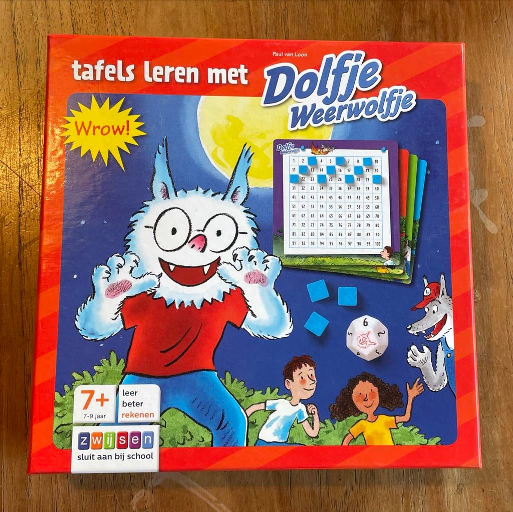 Dolfje Weerwolfje Tafels Leren met Spel - Rekenspel, Ophalen of Verzenden, Minder dan 500 stukjes, Nieuw, Overige typen