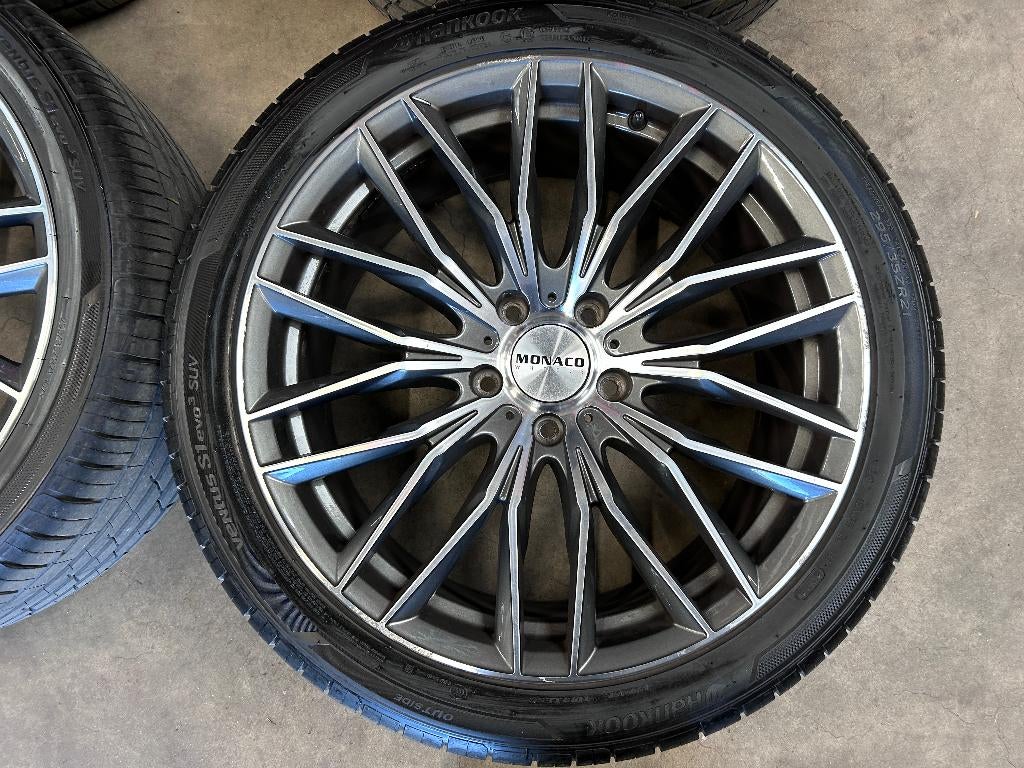 21 inch Monaco velgen + zomerbanden Volkswagen Touareg, Gebruikt, 295 mm, Banden en Velgen, Personenwagen