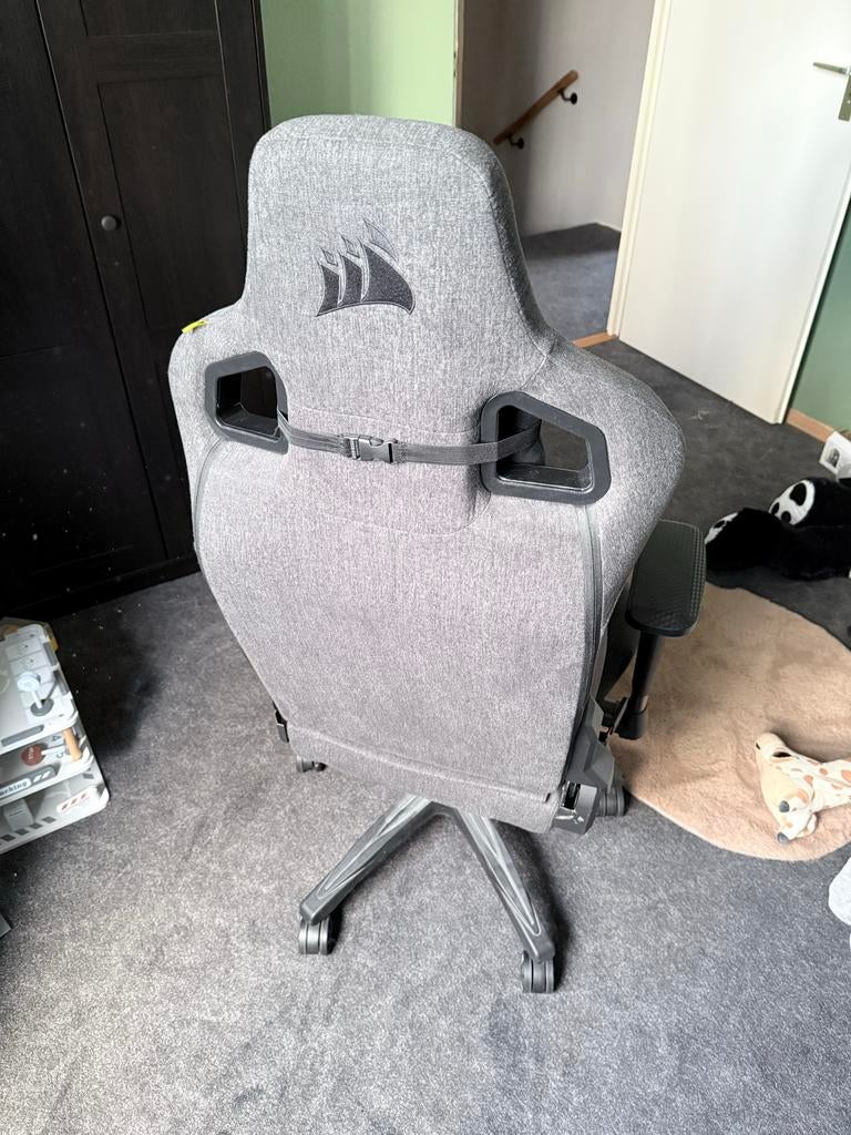 Corsair Gaming Stoel - Comfortabel en Ergonomisch, Ophalen, Zo goed als nieuw, Grijs, Bureaustoel