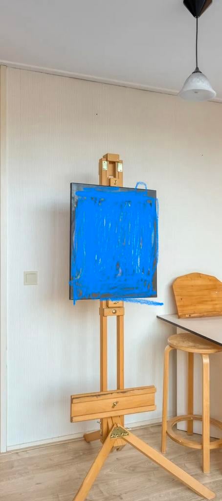 Houten schildersezel, Ophalen, Gebruikt, Ezel