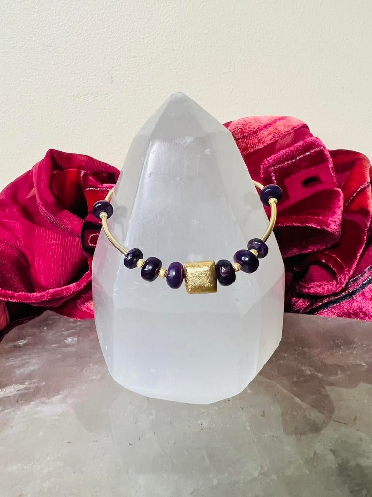 Sugiliet topkwaliteit hoge trilling zeldzaam magie uniek, Met bedels of kralen, Paars, Nieuw, Ophalen of Verzenden