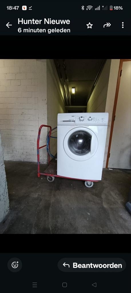 Zanussi wasmachine, Witgoed en Apparatuur, Wasmachines, Ophalen