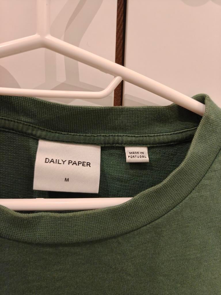 Daily Paper Shirt Maat M T-shirt Groen Origineel, Ophalen of Verzenden, Zo goed als nieuw, Groen