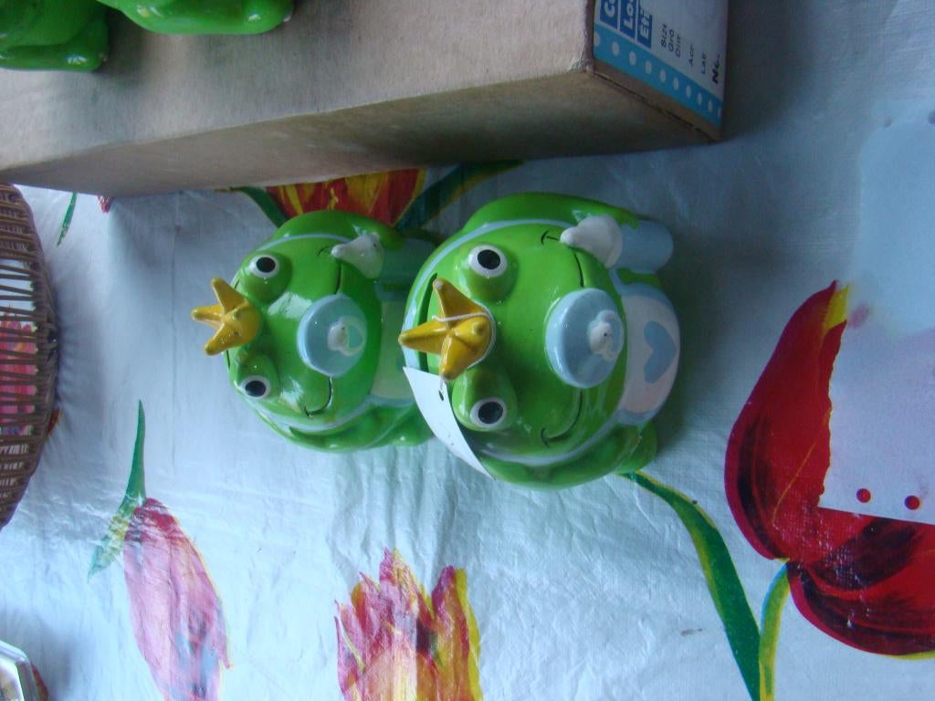 pompidou spaarpotten blauw en roze nieuw en opbr.kika, Ophalen of Verzenden, Nieuw, Kraamcadeau