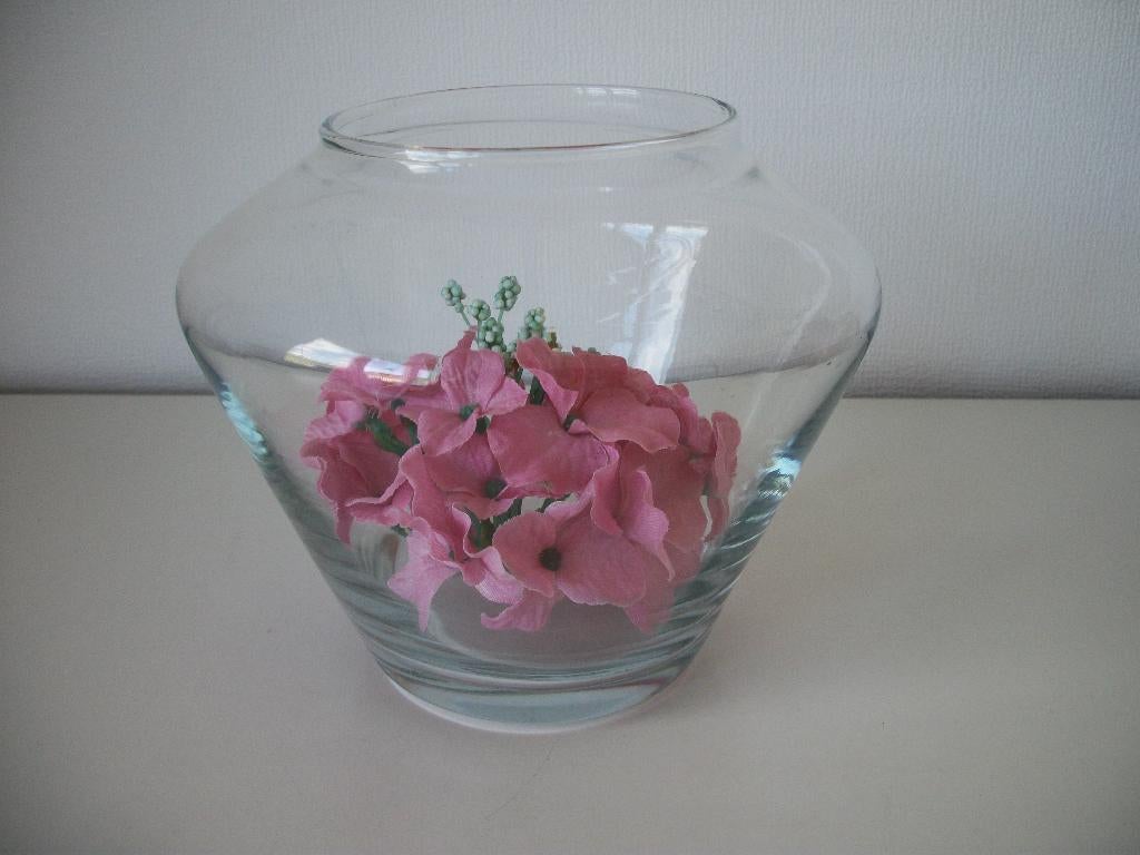 Decoratie Vaas met Hortensia - Roze - 15 cm hoog - zgan, Huis en Inrichting, Woonaccessoires | Vazen, Overige kleuren, Ophalen of Verzenden