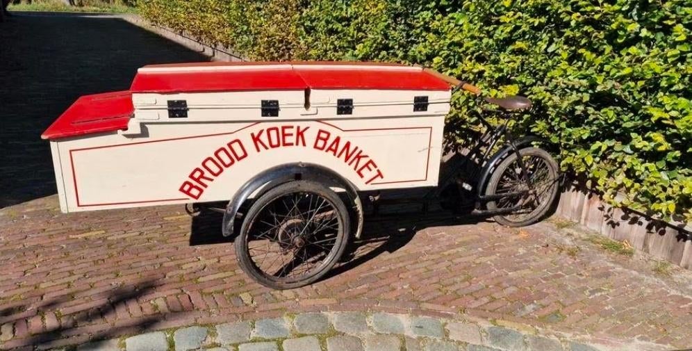 bakkers bakfiets oldtimer antiek bakfiets, Gebruikt, Goederen, Gazelle, Knibbelweg 73H