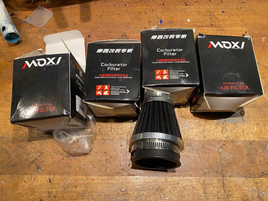 Luchtfilter carburateur 54 mm 4x, Motoren, Ophalen