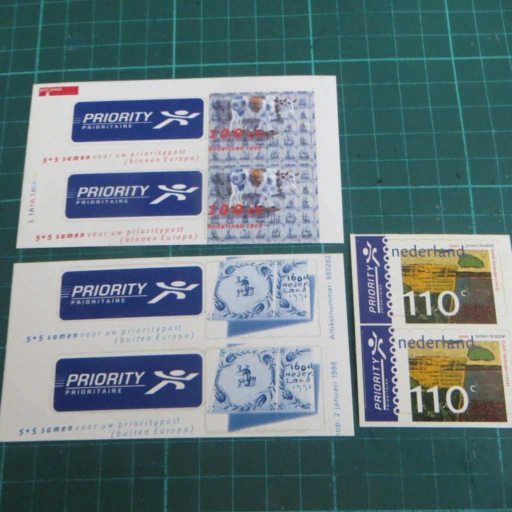 Diverse Priority zegels, Ophalen of Verzenden, Na 1940, Postfris