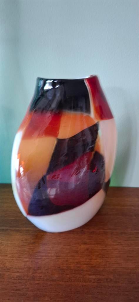 Unieke abstracte Mdn vaas, handgemaakt op Malta, Ophalen of Verzenden