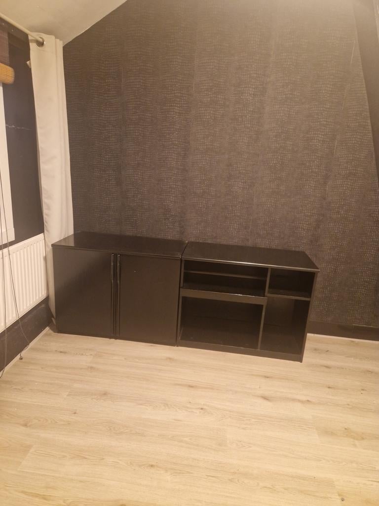 Tweedelige kast, Overige materialen, Gebruikt, 150 tot 200 cm, Ophalen of Verzenden