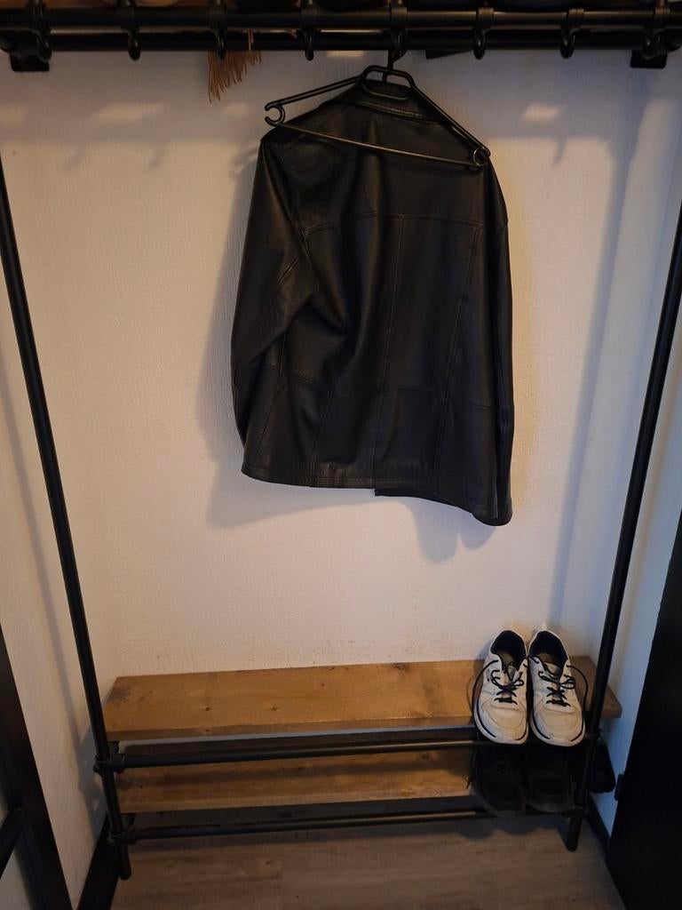 Industriële kapstok met schoenenrek, Ophalen, Metaal, Staande kapstok, 150 tot 200 cm