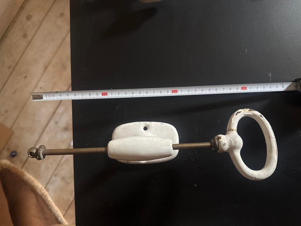 Antieke Gietijzeren Stortbaktrekker - Vintage Toilet, Antiek en Kunst, Ophalen of Verzenden